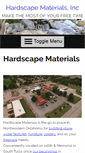 Mobile Screenshot of hardscapematerials.com