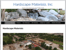 Tablet Screenshot of hardscapematerials.com
